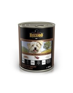 Консервы Белькандо для собак Мясо с печенью цена за упаковку Belcando