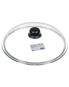 Крышка для посуды стекло 28 см кнопка пластик HSD28H Daniks