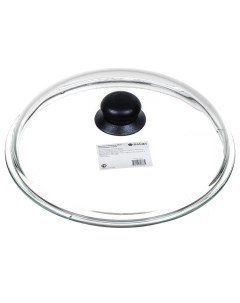 Крышка для посуды стекло 26 см кнопка пластик HSD26H Daniks