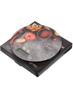 Весы кухонные электронные стекло Овощи платформа точность 1 г до 5 кг LCD дисплей PT 812 Rion