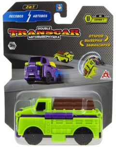 Машинка Transcar Double Лесовоз Автовоз 8 см блистер 1toy