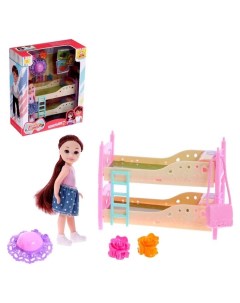 Кукла малышка Катя с мебелью и аксессуарами брюнетка Nnb