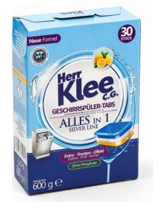 Таблетки для посудомоечных машин Klee Alles In 1 30 шт Herr klee