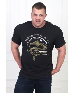 Муж футболка Рыбак Антрацит р 48 Оптима трикотаж