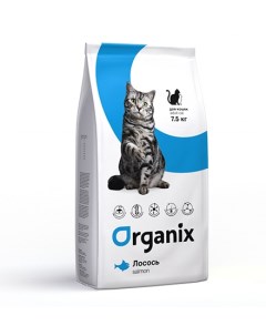 Сухой корм Органикс для кошек свежий Лосось и рис Organix