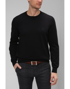 Однотонный пуловер из хлопка Regular fit Boss