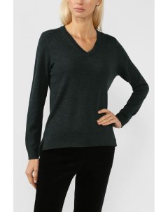 Пуловер с V образным вырезом из шерсти мериноса Essentials by stockmann