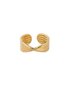 Золотистое перекрученное кольцо Lisa smith