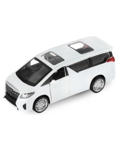 Машина металлическая Toyota Alphard 1 42 инерция открываются двери цвет белый Кнр игрушки