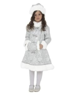 Детский карнавальный костюм Снегурочка хрустальная р 34 рост 134 см Batik