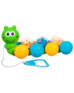Игрушка BeBeLino Гусеница каталка с шариками Toyslab