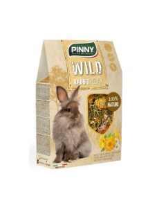 WM Полнорационный корм для карликовых кроликов с одуванчиком бархатцем и ромашкой 0 6 кг Pinny