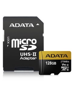 Карта памяти 128Gb Premier MicroSD UHS II U3 AUSDX128GUII3CL10 CA1 с переходником под SD Adata