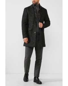 Однотонное пальто с шерстью Regular fit Marco di radi