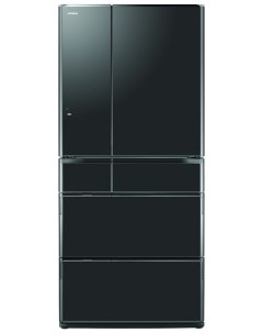 Многокамерный холодильник R G 690 GU XK черный кристалл Hitachi