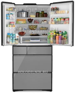 Многокамерный холодильник R X 690 GU X зеркальный Hitachi