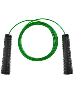Скакалка с металлическим шнуром для фитнеса 3 метра зеленая Bradex