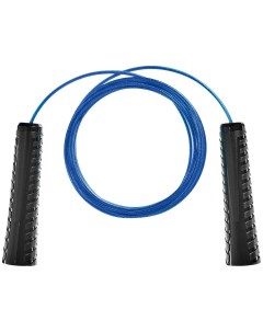 Скакалка с металлическим шнуром для фитнеса 3 метра синяя Bradex