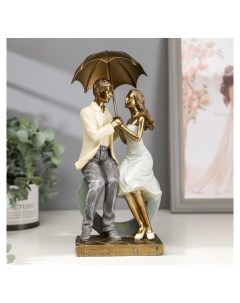 Сувенир полистоун романтика Посиделки влюблённых под зонтом 26х9 5х11 5 см Nnb