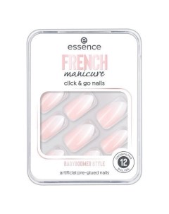 Накладные ногти на клейкой основе French Manicure Click Go Essence