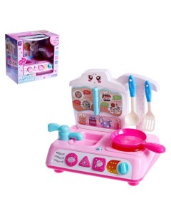 Игровой набор кухня Малышка со световыми и звуковыми эффектами Кнр игрушки