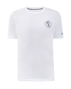 Белая футболка из эластичного джерси с принтом Soccer Bikkembergs