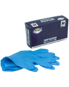 Перчатки Нитриловые Голубые размер M 100шт Aviora