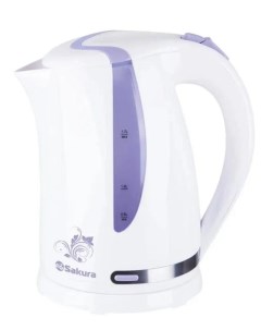 Чайник электрический Sakura SA 2318V 1850Вт 1 7л бело фиолетовый Bit
