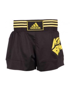 Шорты для кикбоксинга Kick Boxing Short Micro Diamond черно желтые Adidas