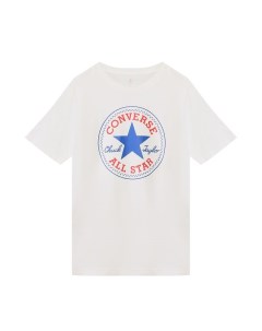 Хлопковая футболка с логотипом Converse