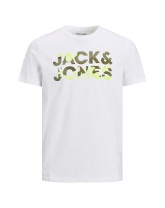 Хлопковая футболка с логотипом Jack & jones