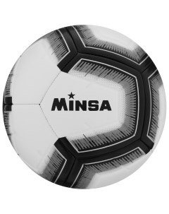Мяч футбольный tpе машинная сшивка 12 панелей размер 5 Minsa