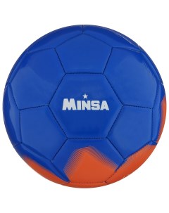 Мяч футбольный pu машинная сшивка 32 панели размер 5 вес 380 г Minsa