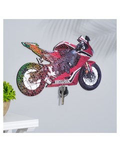 Ключница на стену красный мотоцикл 24х13 5х0 5 см Nnb