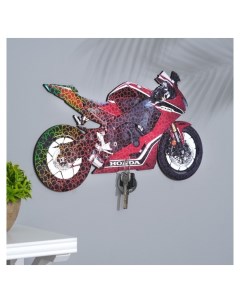 Ключница на стену красный мотоцикл большой 40х22 5х0 5 см Nnb