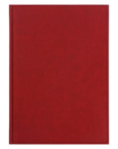 Ежедневник недатированный А4 160 листов Вивелла обложка искусственная кожа красный коньяк Calligrata