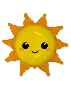 Шар фольгированный 31 Солнце фигура Flexmetal