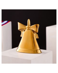 Кубок Колокольчик булат золотистый керамика 12 см Керамика ручной работы