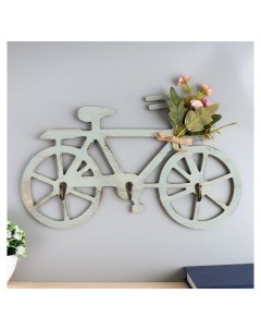 Крючки декоративные Велосипед с букетом цветов 22х40х3 5 см Nnb