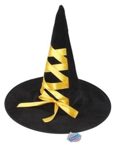 Шляпа конус Ведьмочка с завязками лента Страна карнавалия