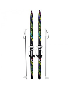 Лыжи подростковые с палками 130 см Ski race