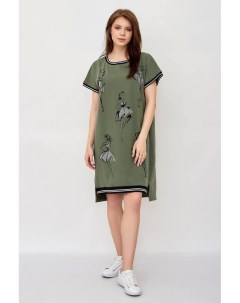 Платье трикотажное Болеро зеленое Инсантрик