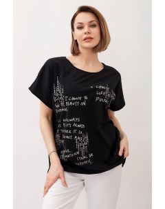 Жен футболка Мадонна Черный р 52 Lika dress