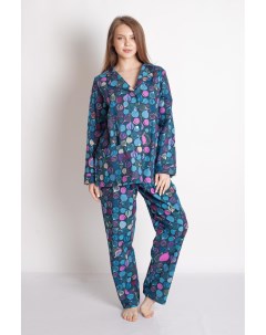 Жен пижама с брюками Серафима Изумрудный р 52 Lika dress