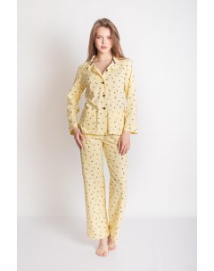 Жен пижама с брюками Аврора Желтый р 56 Lika dress