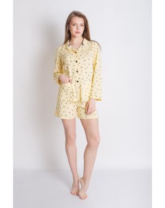 Жен пижама с шортами Аврора Желтый р 44 Lika dress