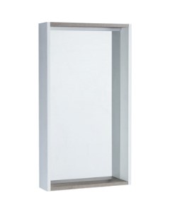 Зеркало шкаф Бэлла 45 белый джарра с подсветкой 1A221702BBAZ0 Акватон