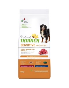 Natural Sensitive сухой корм для взрослых собак средних и крупных пород без глютена с ягненоком 3 кг Trainer