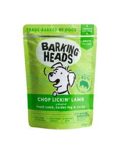 Влажный корм Chop Lickin Lamb для взрослых собак с ягненком 0 300 кг Barking heads