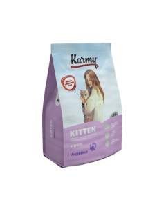Kitten Сухой корм для котят беременных и кормящих кошек индейка 400 гр Karmy